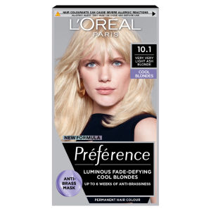Preference 10.1 Very Light Ash Blonde: Long-lasting, luminous permanent hair colour.