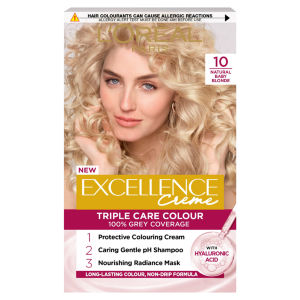 Excellence Créme 10 Baby Blonde: 100% Grey, nourished shine, for ultimate blonde.