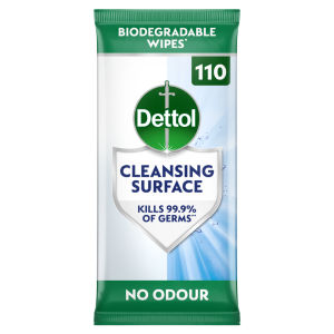 Antibacterial Cleansing Surface Wipes 110 Large Wipes