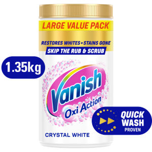 Crystal White Oxi Action Stain Remover Powder 1.35kg