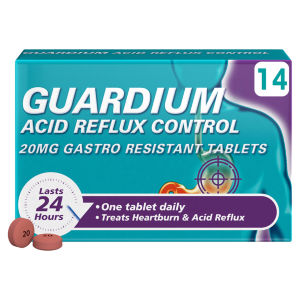 Guardium Acid Reflux Control 20mg Gastro Resistant Tablets x14