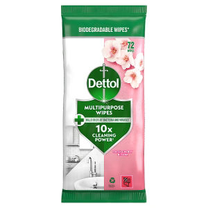 Dettol 72 Antibacterial Multi Purpose Large Cleaning Wipes