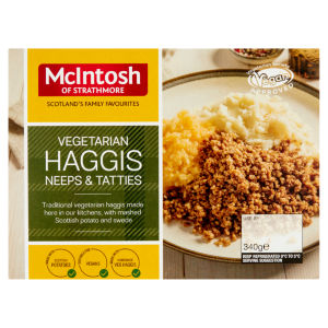 of Strathmore Vegetarian Haggis, Neeps & Tatties 340g