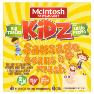Kidz Sausage, Beans & Mash