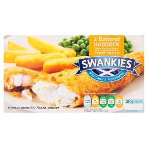 2 Battered Haddock 250g