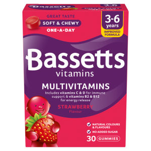 Bassetts Kids Multivitamin, 3-6 years Strawberry Gummies x 30