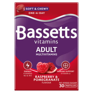 Adult Multivitamins 30 Pastilles Raspberry & Pomegranate Flavour