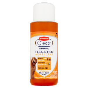 Clear Shampoo Flea & Tick Repellent for Dogs & Puppies 150ml