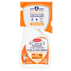 Bob Martin Clear Pet & Home Flea & Tick Spray Repellent 300ml