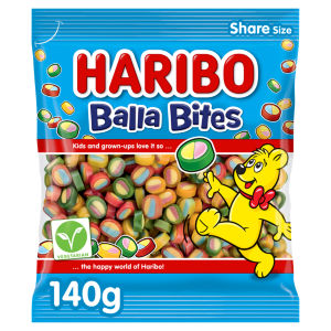 Haribo Balla Bites Chewy Sweets Sharing Bag 140g