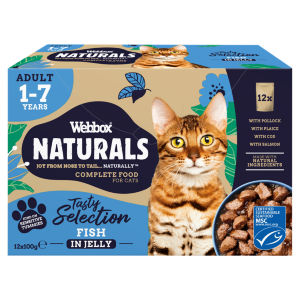 Naturals Tasty Selection Fish in Jelly Adult 1 - 7 Years 8 x 100g