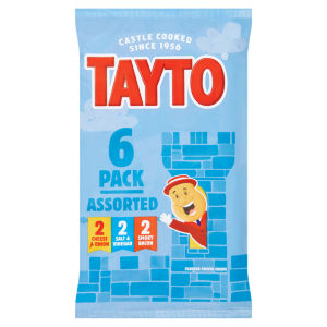 Assorted Flavour Potato Crisps 6 x 25g