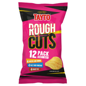 Rough Cuts Assorted Flavour Ridged Potato Crisps 12 x 25g