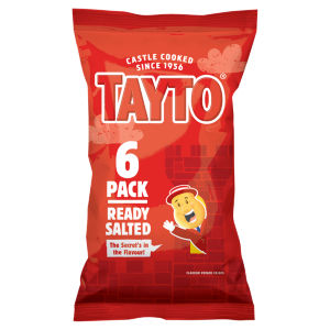 Ready Salted Flavour Potato Crisps 6 x 25g