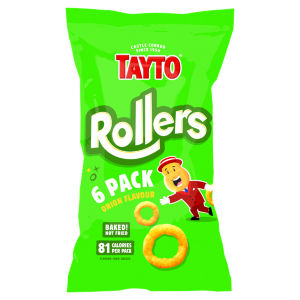Rollers Onion Flavour Corn Snacks 6 x 16g