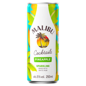 Malibu Coconut Rum & Pineapple Ready to Drink Pre-Mixed 250mL