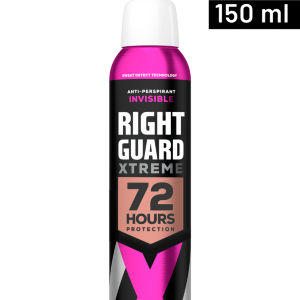 Right Guard Xtreme Women 72h Anti Perspirant Deodorant Invisible 150ml