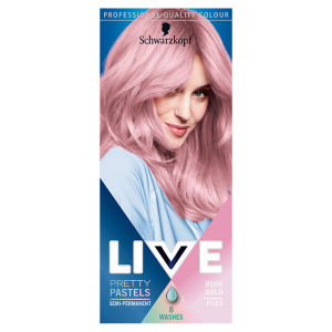 Live Ultra Brights Pretty Pastels Pink Hair Dye Rose Gold P123 Semi-Permanent