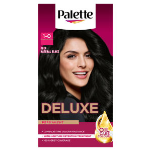 Deluxe Creme Colouration 1-0 Deep Natural Black Hair Dye