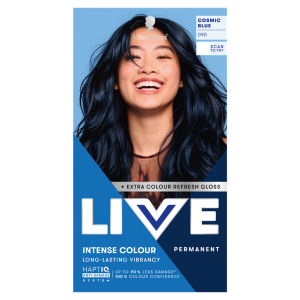 Schwarzkopf 090 Cosmic Blue Live Intense Colour Permanent Hair Dye