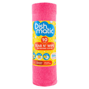10 Tear N' Wipe Microfibre Cloths
