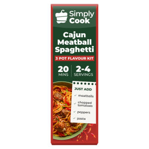 Cajun Meatball Spaghetti 3 Pot Flavour Kit 65g