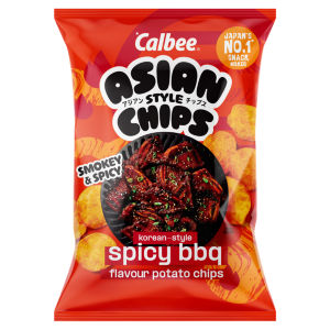 Calbee Asian Style Chips Korean Style Spicy BBQ Share Bag