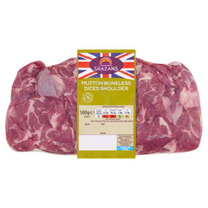 Mutton Boneless Diced Shoulder 500g