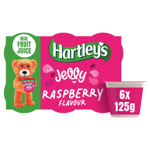Hartley's Raspberry Flavour Jelly (6 x 125g) 750g