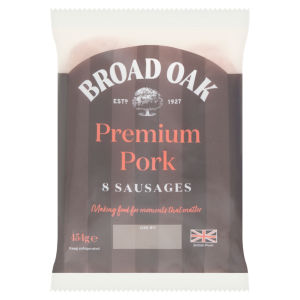 8 Premium Pork Sausages 454g