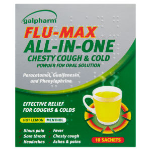Galpharm All-in-One Chesty Cough & Cold Hot lemon Sachets x10
