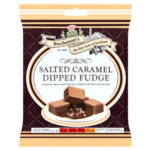 Salted Caramel Dipped Fudge