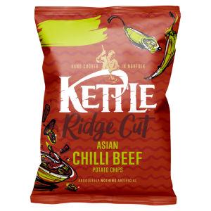 Ridge Cut Asian Chilli Beef Potato Chips 130g