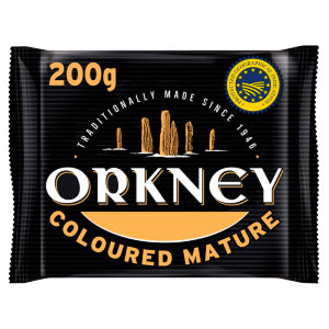 Orkney Mature Scottish Coloured Cheddar 200g