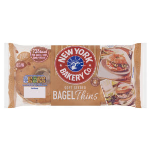 4 Sliced Soft Seeded Bagel Thins