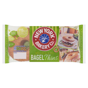 4 Wholemeal & Rye Bagel Thins