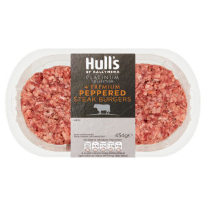 Platinum Collection 4 Premium Peppered Steak Burgers 454g