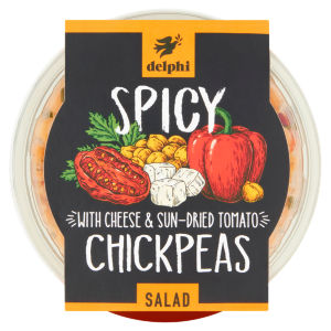 Spicy with Cheese & Sun-Dried Tomato Chickpeas Salad 220g