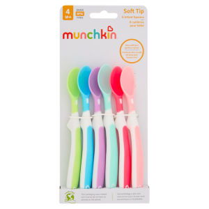 6 Soft Tip Infant Spoons 4M+