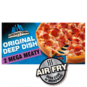 2 Deep Dish Mega Meaty Mini Pizzas 2 x 157g