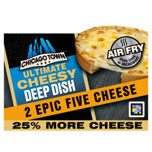 Ultimate Cheesy Deep Dish Epic Five Cheese on a Cheesy Sauce Pizza 2 x 164 (328g)