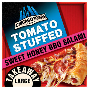 Chicago Town Takeaway Pizza With Sweet Honey & Bbq Salami 635G