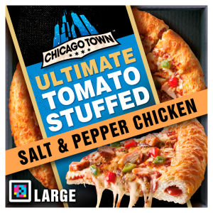 Chicago Town Ultimate Takeaway Tomato Stuffed Crust Salt & Pepper Chicken Large Pizza