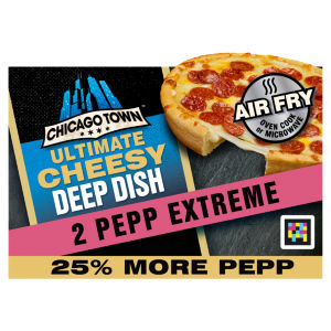 Ultimate Cheesy Deep Dish Pepp Extreme on a Cheesy Sauce Pizza 2 x 163g (326g)