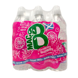 Sugar Free Cranberry & Raspberry Fruit Flavoured Still Scottish Spring Water 6 x 500ml