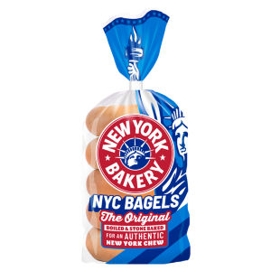 New York Bakery Co The Original Plain Bagels 5 Pack