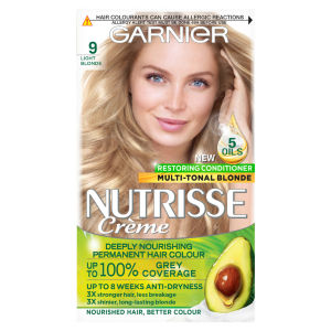 Nutrisse Ultra Crème Vegan Dye, 9 Light Blonde: Bright, luminous, long-lasting hair colour.
