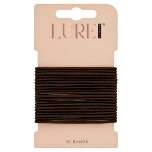 20 Thin Snagfree Bands Brown