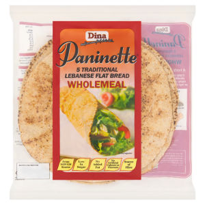 5 Paninette Traditional Lebanese Flat Bread Wholemeal