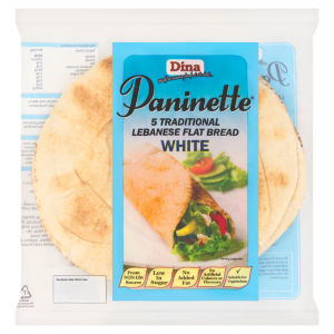 5 Paninette Traditional Lebanese Flat Bread Wholemeal